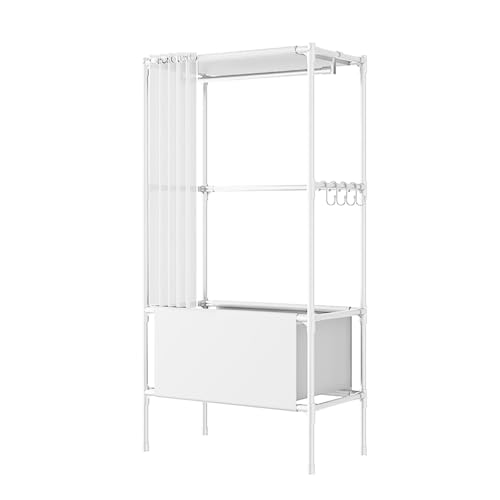 SELVFZ Einfache Kleiderschrankschrank Tragbare Garderobenlösung Einzigartige Designs Garderobe Für Schlafzimmer Oder Schlafsaal Verwenden Sie Langlebige Garderobe von SELVFZ