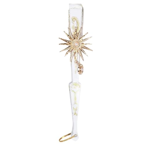 SELVFZ Handheld Lüfter Vintage Palaces Fan Blumenflügelklapper Fan Für Partyshow Cosplays Fotoversorgung Gothics Handlüfter Geschenke von SELVFZ