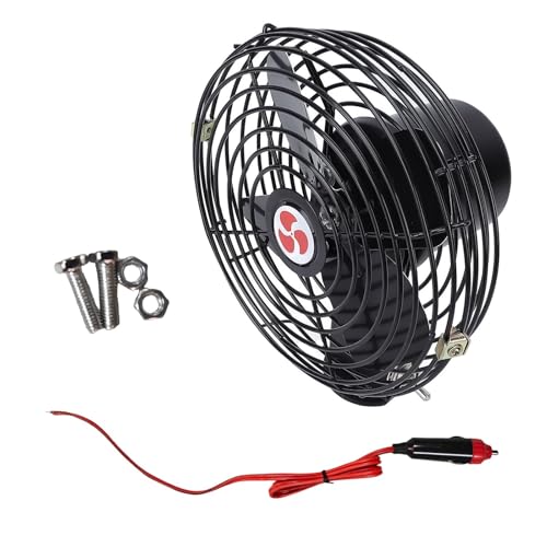 SELVFZ Handventilator, Geräuschreduzierung 8-Zoll-Autokühllüfterdesign für SUV-Limousinen, LKWs, Busse und den Einsatz auf See von SELVFZ