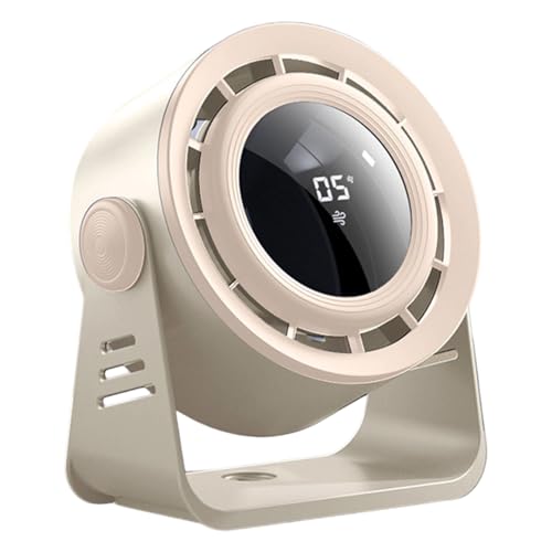 SELVFZ Handventilator, praktischer kleiner Kühlventilator, digitaler Displayventilator mit 5 einstellbaren Geschwindigkeiten, geeignet für die Montage im Innenbereich auf dem Schreibtisch SELVFZ Handventilator, praktischer kleiner Kühlventilator, digitaler Displayventilator mit 5 einstellbaren Geschwindigkeiten, geeignet für die Montage im Innenbereich auf dem Schreibtisch von SELVFZ