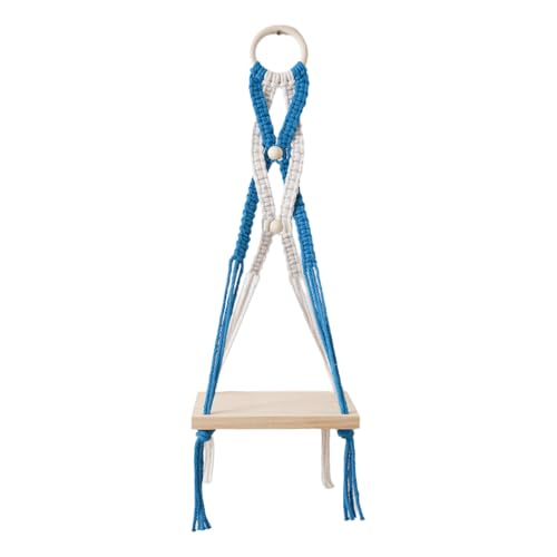 SELVFZ Innen Freien Freien Hänge Korb Seil Rack Raum Sparende Baumwollseilregal Tragbare Displayhalter Für Dekorative Zwecke Wohnzimmer Dekoration von SELVFZ