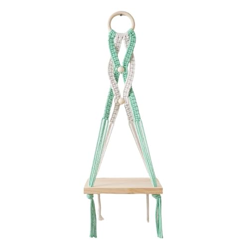SELVFZ Innen Freien Freien Hänge Korb Seil Rack Raum Sparende Baumwollseilregal Tragbare Displayhalter Für Dekorative Zwecke Wohnzimmer Dekoration von SELVFZ