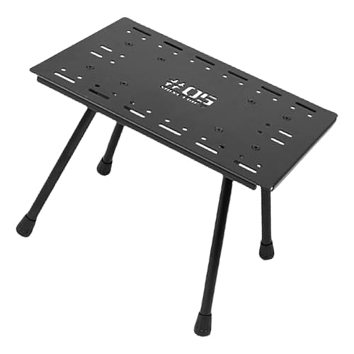 SELVFZ Outdoor Tragbare Klappstuhl Aluminiumlegierungen Klapptisch Verstellbarer Grillschreibtisch Taktisch Picknikasstische von SELVFZ