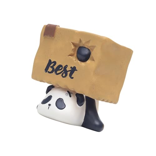 SELVFZ Panda Form Sukkulenten Pflanzer Handgefertigt wasserdichte Harz Blumentöpfe Dekorative Stifthalter Balkon Anlagen Behälter Innenschreibtisch Dekoration von SELVFZ