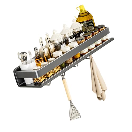 SELVFZ Raumsparende Designs Vertikaler Mount Kitchen Rack Carbon Stahl Konstruktion Halt Utensilien Gewürze Handtücher von SELVFZ