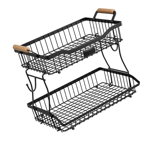 SELVFZ Robustes Eisen Doppelter Schicht Küchenbadregal Für Obst Tragbares Design Platzsparende Metallküchenregal SELVFZ Robustes Eisen Doppelter Schicht Küchenbadregal Für Obst Tragbares Design Platzsparende Metallküchenregal von SELVFZ