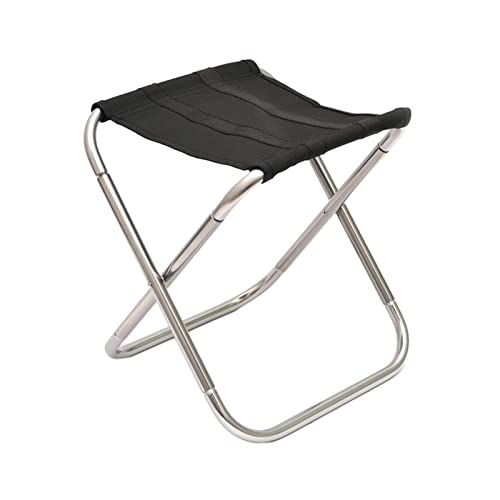 SELVFZ Tragbarer Klappbarer Hocker Campinghocker Leicht Reisender Stuhl Zusammenklappbarer Aluminium Alloy Hocker Zum Angeln Freien von SELVFZ