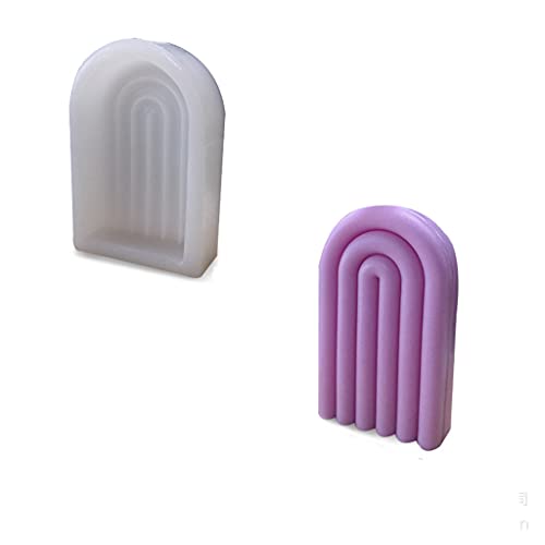 SELVFZ U Form Kerzenherstellung Silikonform Einzigartiger Bogen Muffin Schimmel Mousse Kuchenform Arherapie Kerzenseife Herstellung Schimmel von SELVFZ