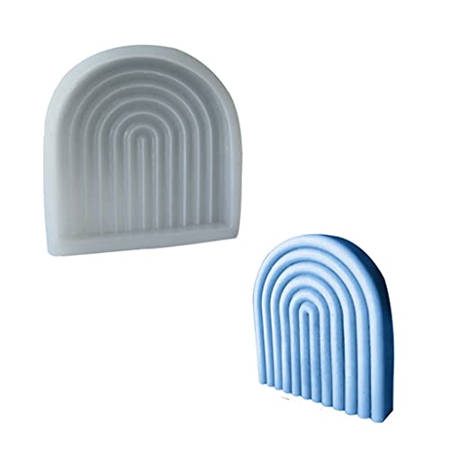 SELVFZ U Form Kerzenherstellung Silikonform Einzigartiger Bogen Muffin Schimmel Mousse Kuchenform Arherapie Kerzenseife Herstellung Schimmel von SELVFZ