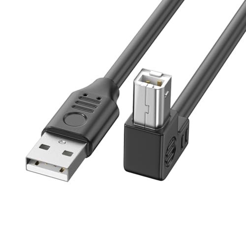 SELVFZ USB 2.0 Druckerverbindungskabel Mit Folie Und Geflochtener Abschirmung Von Langstücken 90 Grad Ellbogen Für Schnelle Datenübertragung Flexibler Bürozubehör SELVFZ USB 2.0 Druckerverbindungskabel Mit Folie Und Geflochtener Abschirmung Von Langstücken 90 Grad Ellbogen Für Schnelle Datenübertragung Flexibler Bürozubehör von SELVFZ