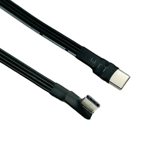SELVFZ USB 2.0 USB C Zu USB C Männlich Abgewinkeltes Flachkabel Für Datenübertragung Und Von FPC Kabel Für FPVS Festplattentelefon von SELVFZ