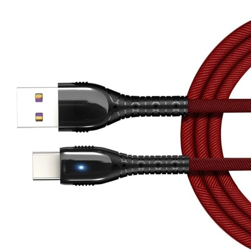 SELVFZ USB Typ C Stromkabel Unterstützt 5A Rapid Ladedatensynchronisierung Mit LED Licht 1 M Lang Für V10 Handy 100 cm SELVFZ USB Typ C Stromkabel Unterstützt 5A Rapid Ladedatensynchronisierung Mit LED Licht 1 M Lang Für V10 Handy 100 cm von SELVFZ