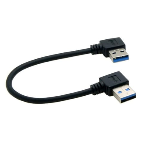 SELVFZ USB3.0 A Bis Ein Männliches Kabel 90 Grad Links Und Rechtwinkliges Design Für Festplatten Und Laptop Datenübertragung von SELVFZ