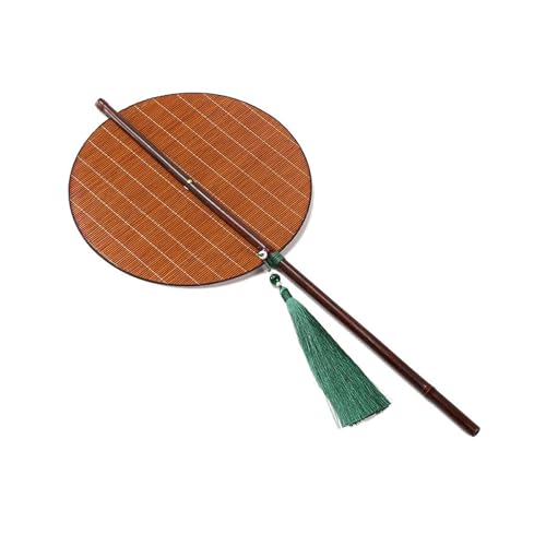 SELVFZ Vintage Handgewebtes Bambus Seidenhandgefertigter Kühllüfter Tragbarer Handheld Klappkünstler Home Dekoration Portable Bambus von SELVFZ