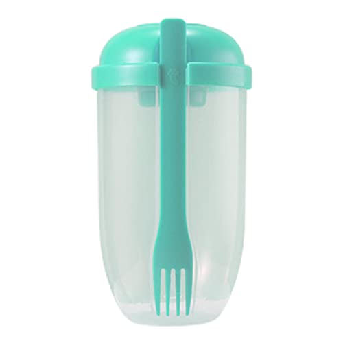 Salatmahlzeit Shaker Cup Mit Gabel Für Frische Salatbecher Für Gesundheits Salatbehälter Tragbares Frühstücksfutterbox Salatbecher Mit Deckel Und Gabel von SELVFZ