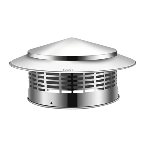 Schornsteinabdeckung Aus Edelstahl Mit Bildschirm Runddach Regenkappen Austauschkamine Abgaskappen Leicht Zu Installieren Edelstahlabdeckung Mit Bildschirm von SELVFZ
