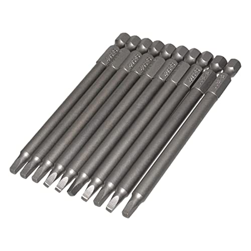 Schraubendreherbits Eingestellt 100 Mm Starker Magnet Treiber Bit SQ2 Stahlquadrat Schraubendreherbits Eingestellt 100 Mm Starker Magnet Treiber Bit SQ2 Stahlquadrat von SELVFZ