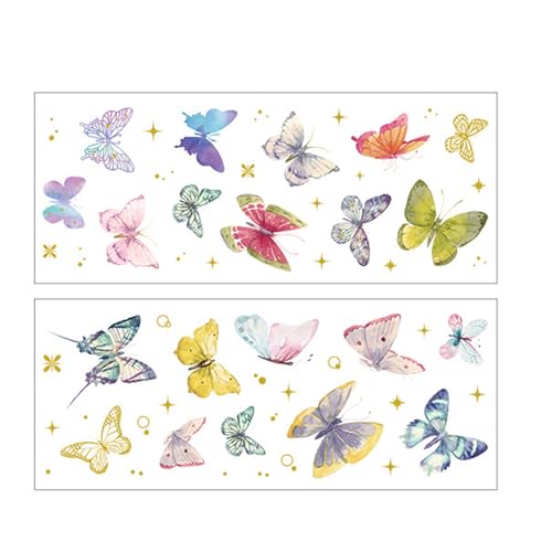 Scrapbooking Aufkleber Funkelnder Ästhetischer Aufkleber Kleber Pet Für Notebook Journal Laptop Skateboard Gitarre Bunte Schmetterling Scrapbooking Aufkleber Funkelnder Ästhetischer Aufkleber Kleber Pet Für Notebook Journal Laptop Skateboard Gitarre Bunte Schmetterling von SELVFZ