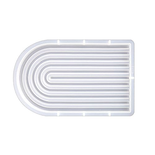 Striped Silikonformen Für Harzgussbogentür Tablett Formen Epoxidguss Craft Cup Matte Harzform Form von SELVFZ