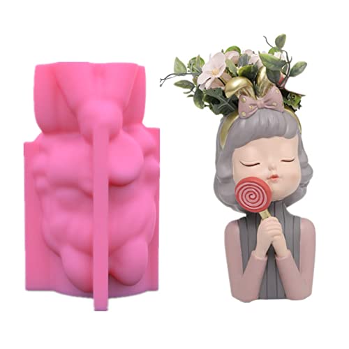 Süßes Mädchen Blumentopf Silikonharz Form Epoxidharz Gussform Schimmel Sukkulente Vase Zementform Kerzenhalter Wachsform Form Süßes Mädchen Blumentopf Silikonharz Form Epoxidharz Gussform Schimmel Sukkulente Vase Zementform Kerzenhalter Wachsform Form von SELVFZ