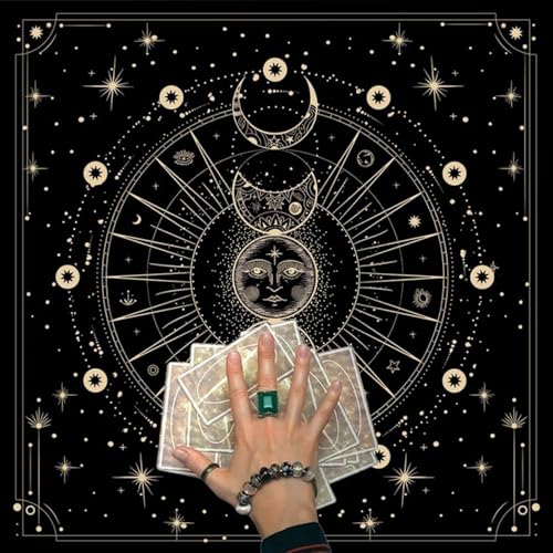 Tarots Tischdecke Divinations Tischabdeckung Astrologie Oracles Brettspiel Matte Square Form Pendel Tischtuch von SELVFZ