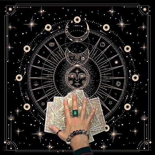 Tarots Tischdecke Divinations Tischabdeckung Astrologie Oracles Brettspiel Matte Square Form Pendel Tischtuch von SELVFZ