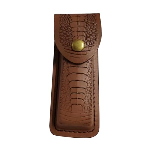 Taschenmesserscheide Handgefertigte Beutel Ledermesser Klappermesserhalter Outdoor Tragenscheide Tool Einfach Zu Bedienen von SELVFZ