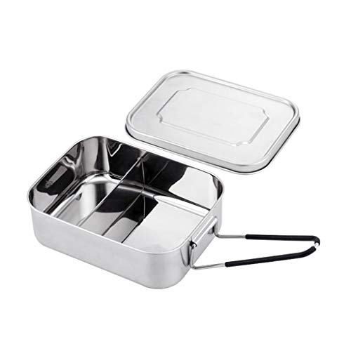 Tragbare Box Lunchboxen Edelstahl Mittagessen Lebensmittelbehälter Perfektes Geschenk Für Kinder Erwachsener Außengebrauch von SELVFZ