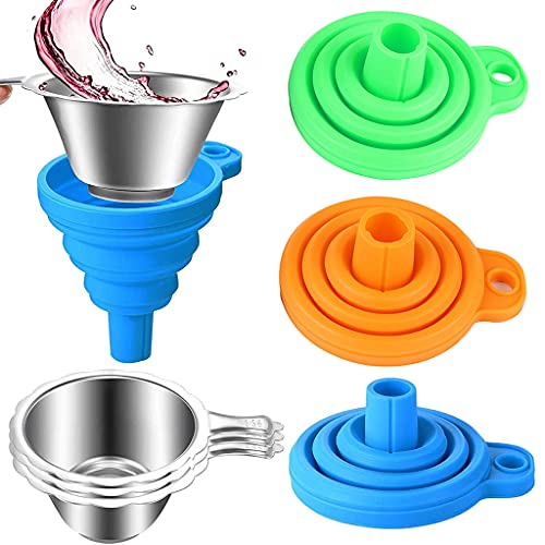 Trichterkombination Collabsible Silicon Trichter Edelstahlharzfilter Tassen 6pcs Für SLA/DLP 3DPRINER Verbrauchsmaterial von SELVFZ
