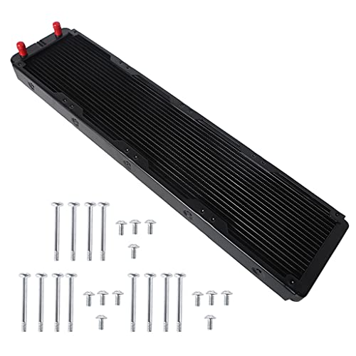 Wasserkühlung Computer-Kühler 18 Rohre Aluminium Wärmetauscher Flüssigkeitskühlung Kühlkörper für CPU-PC Wasserkühler Aluminium-Kühler Wasserkühlung Computer-Kühler 18 Rohre Aluminium Wärmetauscher Flüssigkeitskühlung Kühlkörper für CPU-PC Wasserkühler Aluminium-Kühler von SELVFZ