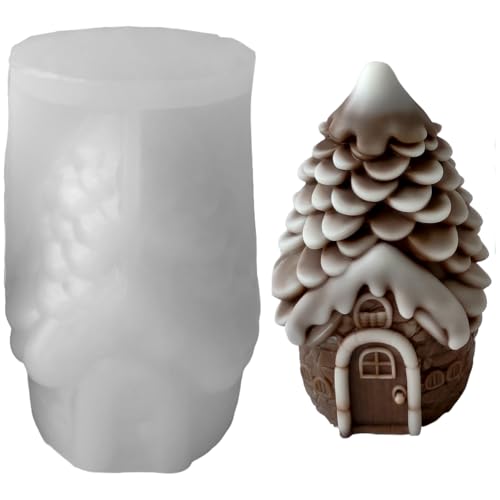 Weihnachten Themen Kerze Silikonform Tincone Form Form Für Handgefertigte Seife Und Epoxidharzherstellung Formen von SELVFZ