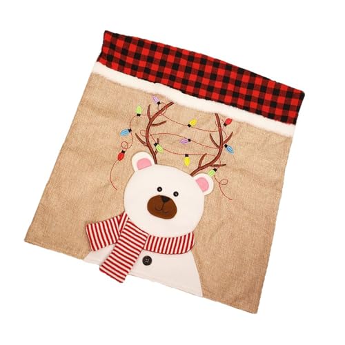 Weihnachtsstuhl Cover Dehnbarer Elastischer Hintergrundschutz Für Urlaub Dining Party Home Tischdekor Klassische Karierte Stuhl Slipcover von SELVFZ