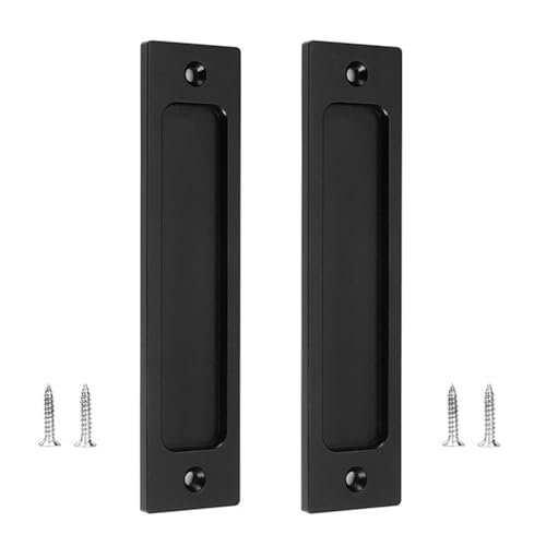 Zeitgenössische Türgriffe Zinklegierungen Flacher Tafel Haltbarkeit Hardware Für Schrank Upgraded Square Grips Für Innenräume von SELVFZ