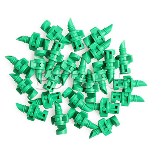 25pcs 180 ° Sprühdüsestrahl Für Mister Cloning Machine Hydroponische Düsendüse Garten Wassersprayer Sprinkler Sprühfaden Stecker Mikrosprinkler Ventilregler Rohrbewässerungsschlauch Tropf von SELiLe