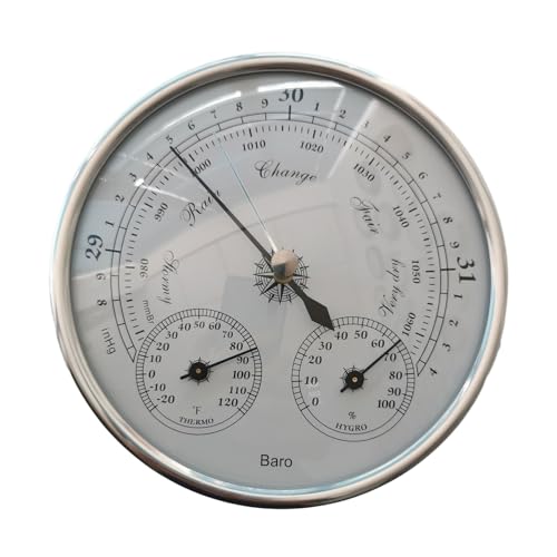 3 In 1 Thermometer Barometer Hygrometer Genauer Wandmontage Multifunktionsmessgerät Für Home Office Innenräume Freien Temperaturüberwachung von SELiLe
