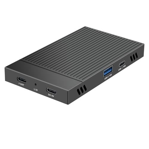 Doppelter Bay Gehäuse USB3.2 10 Gbit/s Unterstützt Festplattengehäusekoffer Für 2242/2260/2280 Solid States Diskette von SELiLe