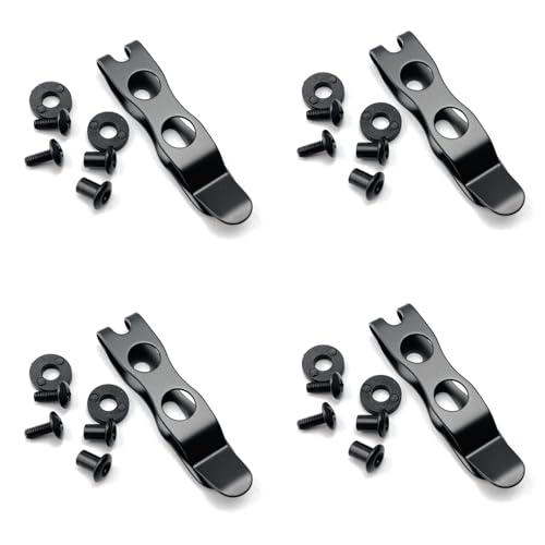 Edelstahl Stahlfedergürtel Schwarz Clip Klemme Für Schedienholster Cutterscheide Clip Allgemeiner Teile Holstergürtel von SELiLe