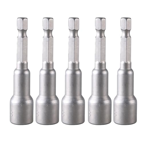 Einfacher Betrieb 1/4 "magnetischer Sockel Set Magnetisch Sechsecke Nusstreiber Leistungsstarke Magnete Tragen Resistent von SELiLe