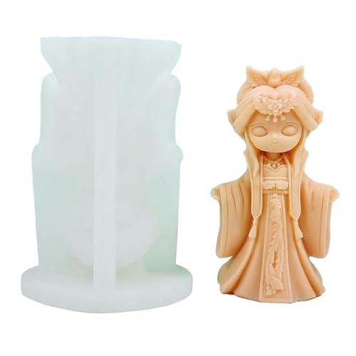 Girl Puppen Silikon Kerzenform Handgefertigtes Seife Gipsformen Desktop Ornamente Harzpflaster Herstellung Werkzeug Home Dekoration Silikonform von SELiLe