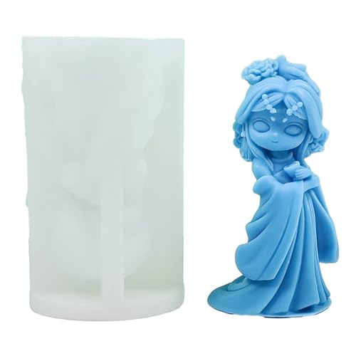 Girl Puppen Silikon Kerzenform Handgefertigtes Seife Gipsformen Desktop Ornamente Harzpflaster Herstellung Werkzeug Home Dekoration Silikonform von SELiLe