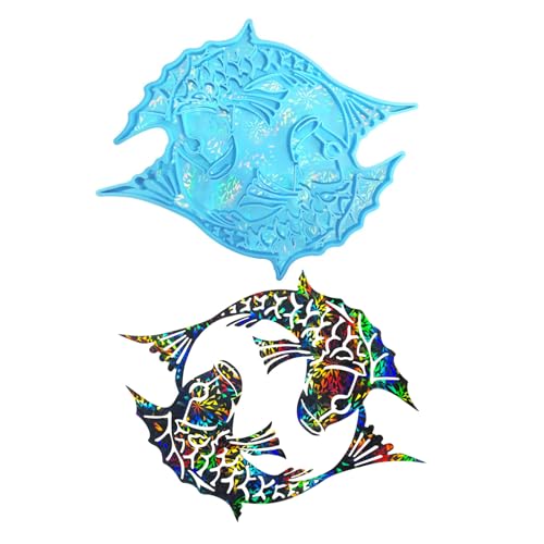 Holographische Silikonharzform Doppelfischdekoration Schimmel Holographische Silikonharzform Doppelfischdekoration Schimmel von SELiLe