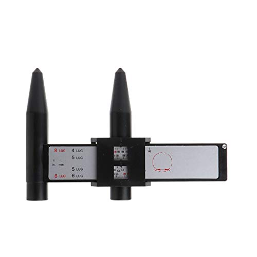 Rad Für Rand Bolzenmuster Schieber PCD Messwerkzeugmesser Lineal 4 5 6 8 Löcher Lineal Lugs Hub Messung Accesso von SELiLe