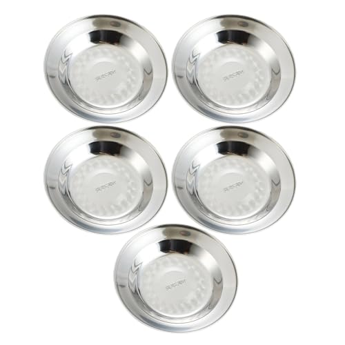 SELiLe 5 Pack Multifirtional 304 Stahlstahlplatten Futterplatte Kochplatte Geeignet Für Partys Picknicks Und Familienmahlzeiten Kochen Servingplatten SELiLe 5 Pack Multifirtional 304 Stahlstahlplatten Futterplatte Kochplatte Geeignet Für Partys Picknicks Und Familienmahlzeiten Kochen Servingplatten von SELiLe