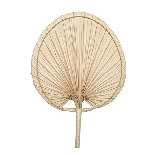 SELiLe Tragbarer Fächer, handgefertigt, Rattan-Dekor, handgewebter Ventilator für Strand, Innen- und Außenbereich, Wanddekoration, dekorativer Wandfächer, Vintage, handgewebt, zum Aufhängen, Fächer von SELiLe