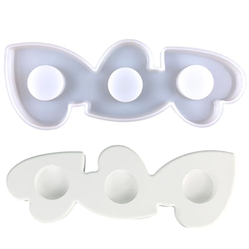 Unregelmäßige Kerzenlestick Silikonform 1/3 Löcher Kerzen Basisformen Vielseitige Kerzenhalter Herstellen Schimmel Hochzeitshäuser Dekore Hochzeitsdekorationen von SELiLe