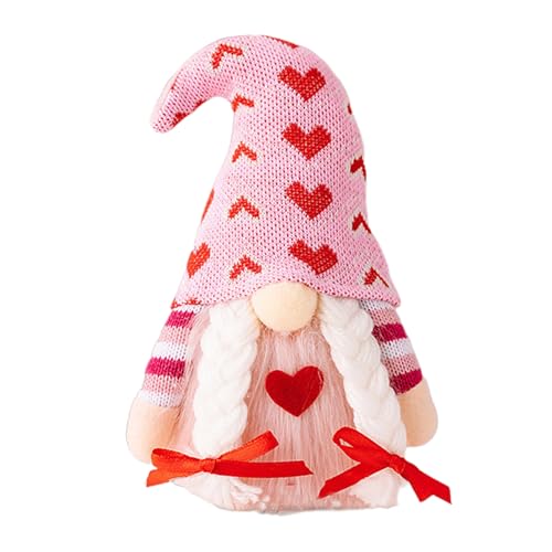 Valentinstag Gnomes Dekorationen Handgefertigte Liebe Gnomes Zwerge Ornamente Für Hausgemachtes Geschenk von SELiLe