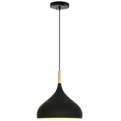 SEMANHUA Lampenschirm mit Holzgriff aus Aluminium, moderne Pendelleuchte Macaron mit einem Kopf, kreative Kronleuchter aus Holz, industrielle Deckenleuchte im modernen nordischen Stil, für SEMANHUA Lampenschirm mit Holzgriff aus Aluminium, moderne Pendelleuchte Macaron mit einem Kopf, kreative Kronleuchter aus Holz, industrielle Deckenleuchte im modernen nordischen Stil, für von SEMANHUAOZ