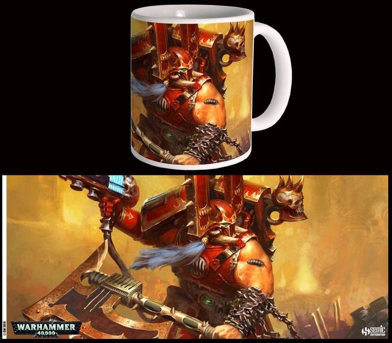 SEMIC Tasse Warhammer 40K Tasse Kharn the Betrayer, Offiziell lizenzierte Tasse von SEMIC