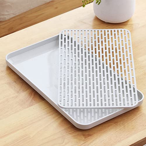 Abtropfschale,Abtropfmatte Abtropfgestell mit Auffangschale,Abtropfgitter Gestell für Geschirr,Abtropfständer Abtropfschale für Küchen Spüle,Multifunktionales Drain Board für Geschirr(39*22.5cm) Abtropfschale,Abtropfmatte Abtropfgestell mit Auffangschale,Abtropfgitter Gestell für Geschirr,Abtropfständer Abtropfschale für Küchen Spüle,Multifunktionales Drain Board für Geschirr(39*22.5cm) von SEMINISMAR