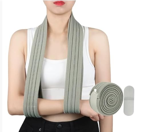 Armschlinge Schulter,Armschlinge,Verstellbar Leicht Komfortabel Schulterschlinge,Atmungsaktiv,Einstellbare Armschlaufe Schulterschlinge,Schulterstütze für Verletzten Arm/Hand/Ellenbogen,Grau Armschlinge Schulter,Armschlinge,Verstellbar Leicht Komfortabel Schulterschlinge,Atmungsaktiv,Einstellbare Armschlaufe Schulterschlinge,Schulterstütze für Verletzten Arm/Hand/Ellenbogen,Grau von SEMINISMAR